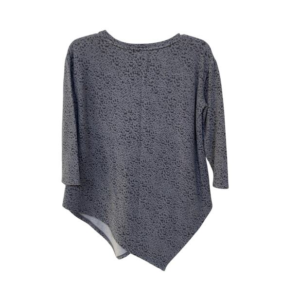 Soft JOIE Gray Leopard Print Cozy Athleisure Sweatshirt Top Loungewear Terry - Picture 5 of 5